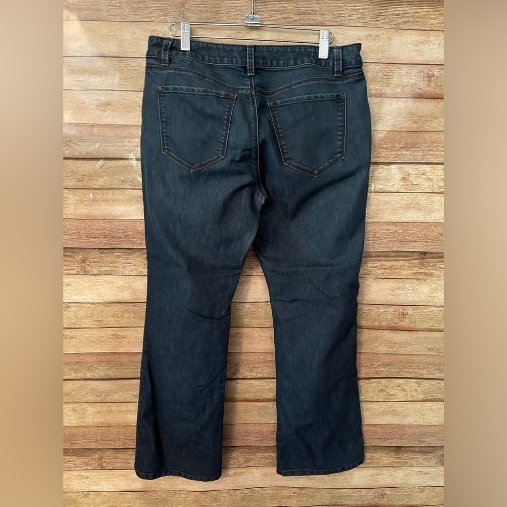 Ann Taylor Denim Petites Jeans Womens Curvy Fit Boot Cut Blue Size 8P